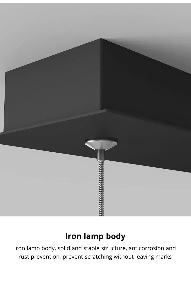 Dining Room Lamp Chandelier Light Luxury Lamps Modern Minimalist Dining Room Dining Table Bar Nordic Minimalist Strip 2025 New