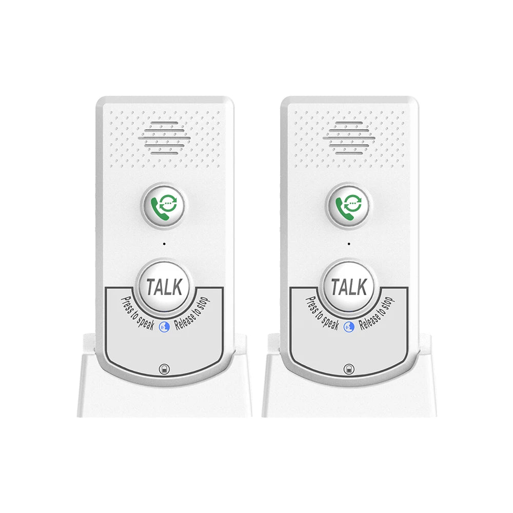 2 Pack H8-2T Intercoms Wireless for Home Voice Caller Home Ultra Long Distance Portable Wireless Voice Interphone Elderly Caller