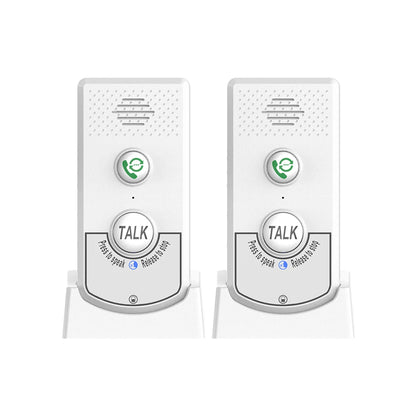 2 Pack H8-2T Intercoms Wireless for Home Voice Caller Home Ultra Long Distance Portable Wireless Voice Interphone Elderly Caller