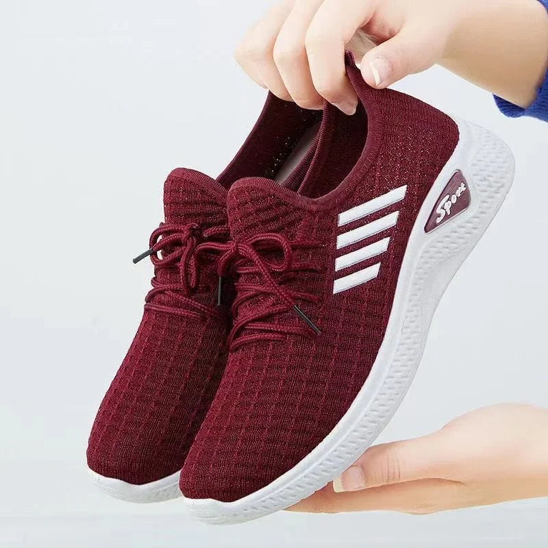 Comfortable Coconut Women's Casual Sports Shoes, Lightweight Breathable Soft-Soled Mesh Fashionable womens shoes women shoes