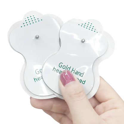 TENS Unit Pads Reusable Latex-Free Replacement Pads with Upgraded Sticky Electrode Pads Gel and Non-Irritating Patches