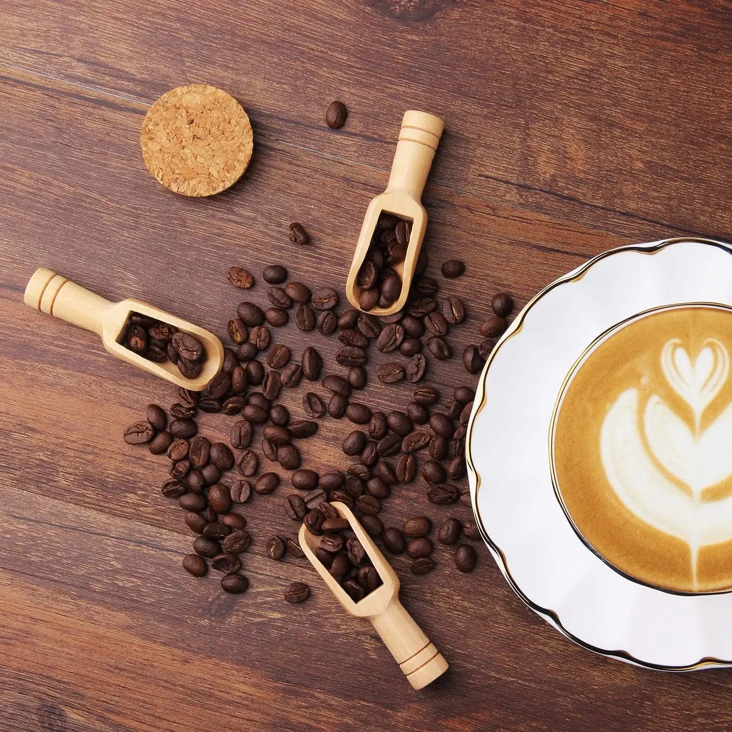 10/30/50/100pcs Coffee Mini Wooden Spoon Bath Salt Spoon Wooden Candy Spoon Laundry Detergent Spoon Set Baby Spoon Kitchen