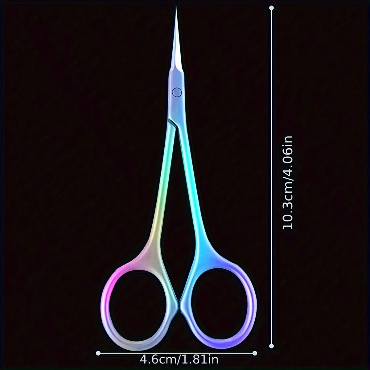 Stainless Steel Manicure Scissors for Nail Care Handle Cuticle Nipper Dead Skin Removal Scissors Beauty Tool