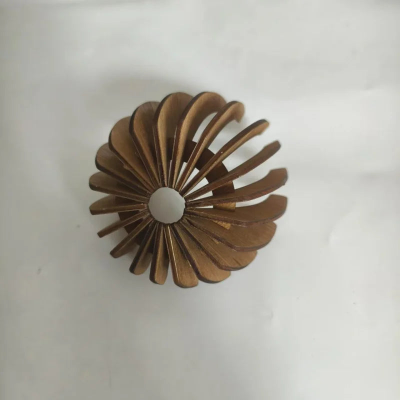 Desktop Decorative Artworks Wooden Diy Handcrafted Candles Lamp Stands Decorative Arrangements Festival Gift Ornaments