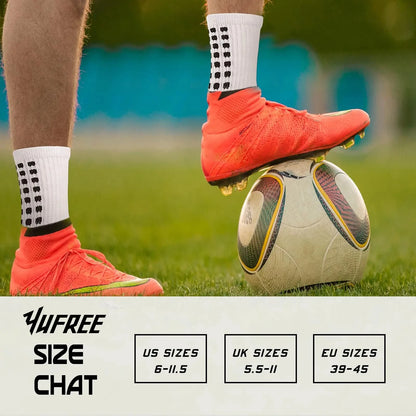 4 Pairs of Sports Socks Football Socks Men's Mid-calf Socks Breathable Silicone Anti-slip Dot Socks Basketball Yoga Socks