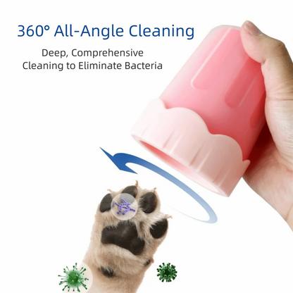 Soft Bristles Pet Paw Cleaner Reusable Mud Removal Dog Foot Washing Cup Detachable Portable Pet Feet Washer Daily Foot Care