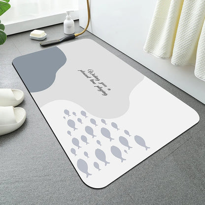 Bathroom Mat, Toilet Floor Mat, Absorbent Floor Mat, Washbasin Floor Mat, Washable Cuttable Floor Mat, Entry Door Mat, Bathtub F