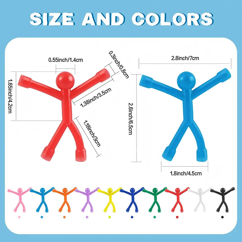 Fridge Magnets Man, Humanoid Magnetic Toys for Fridge Magnetic People Mini Humanoid Colorful Magnetic Toy for Locker Office Home