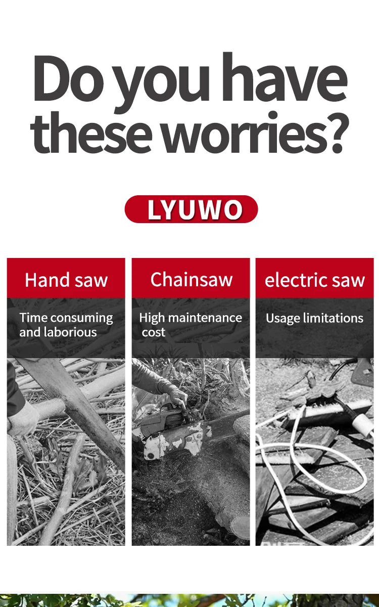 20V Rechargeable Reciprocating Saw Adjustable Speed Electric Saw Blade Saw Portable Wood Metal Cutting Chain Saw