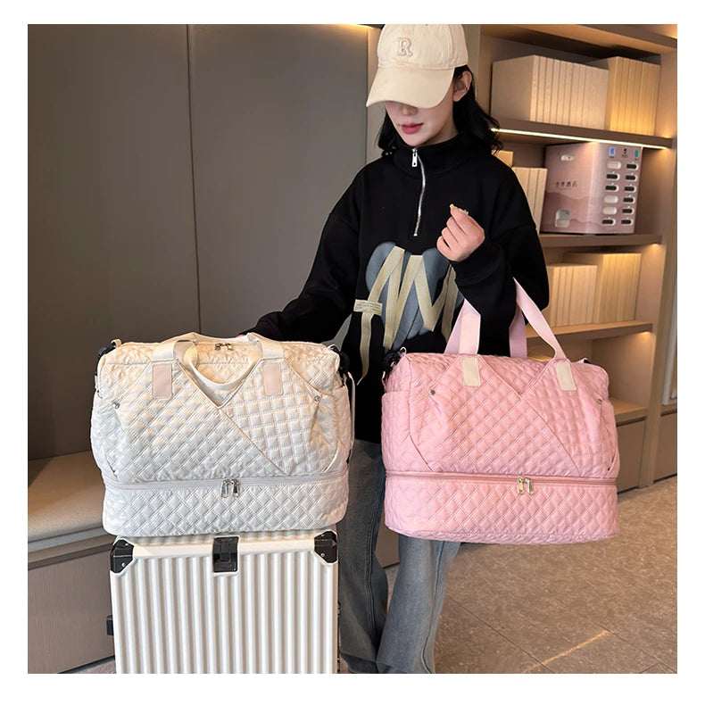 Large Capacity Travel Bags Luggage Organizer Bag Handbag Waterproof Portable Foldable Travel Clothes Storage Bag Shoulder Bags