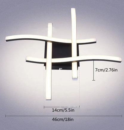 LED Ceiling Light Surface Installation Living Room Lamp Modern Bedroom Kitchen Led Ceiling Light Elegant Curved Ceiling Light