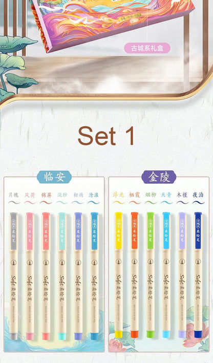 24colors/set Calligraphy Art Marker Pens Brush Pen Art Marker Craft Supplies Art Writing Office School Supplies Stationery