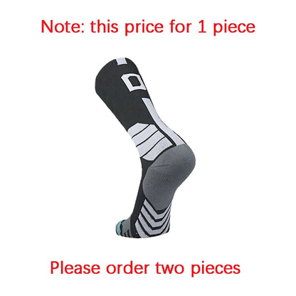 Sports Basketball Socks Professional 1pc Football Sock Men's Cycling Soccer Socks Running Sock Calcetines Customized Number 0-9