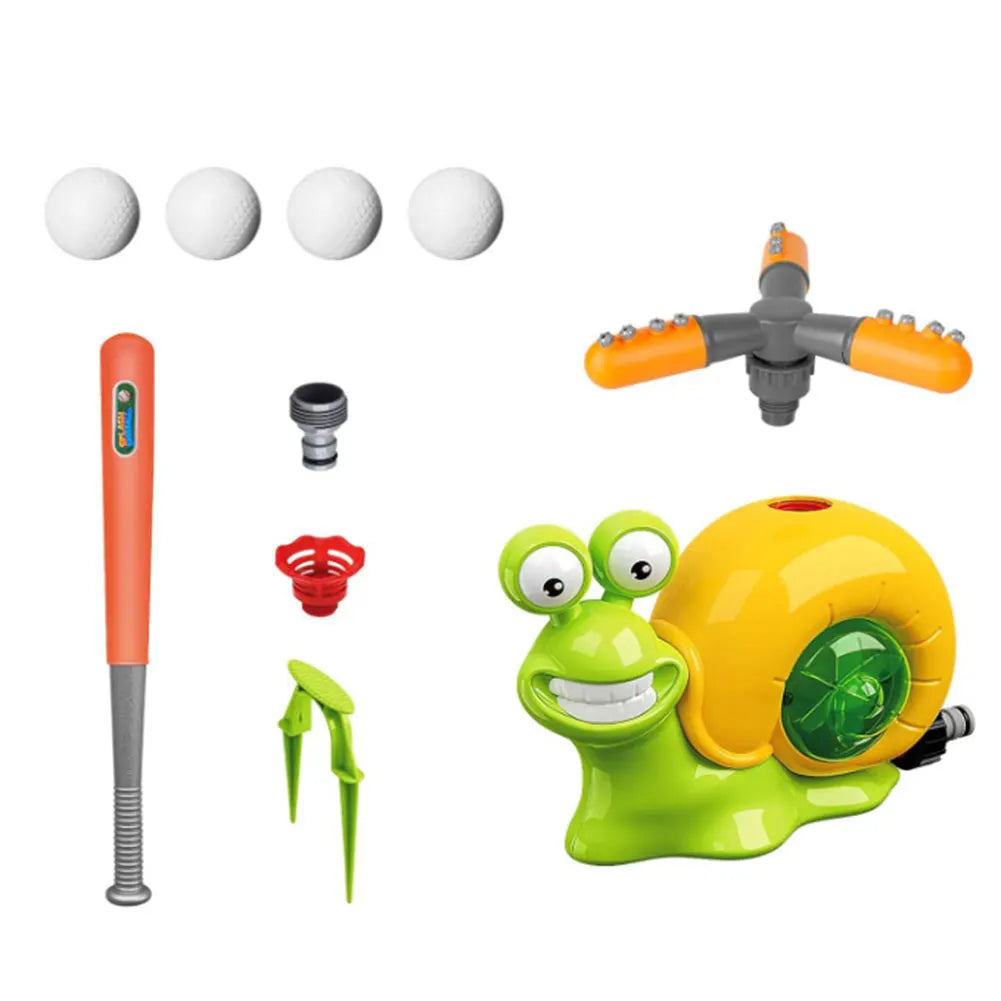 Cartoon Snail Water Sprinkler Summer Garden Lawns Water Toys Spray Water Toys for Boys Girls Summer Backyard Lawn Pool Party Fun