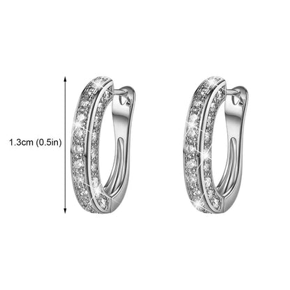 Magnetic Slimming Earrings Women Burning Fat Health Crystal Weight Loss Earrings Zirconia Magnetic Therapy Health Care Slim
