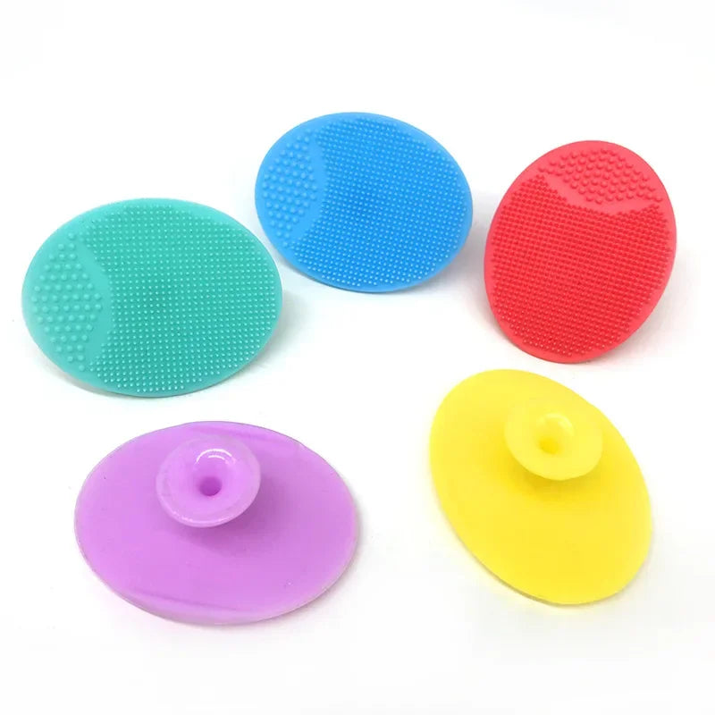 New Soft Silicone Baby Bath Head Massage Brushes Hair Washing Brush Scalp Comb Kids for Newborn Bath Wipe Washing Hair Tools
