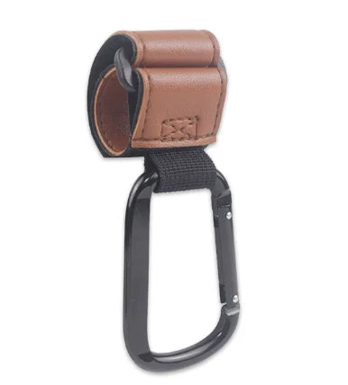 1/2pcs PU Leather Baby Bag Stroller Hook Pram Cart Organizer 360 Degree Rotatable Hook High-quality Crochet Stroller Accessories