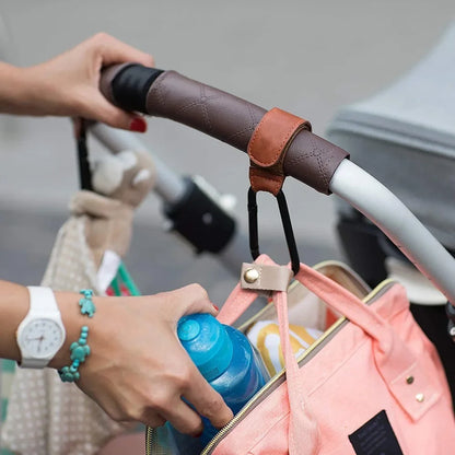Leather Baby Bag Stroller Hook Pram Rotate 1/2pcs 360 Degree Rotatable Cart Organizer Pram Hook Stroller Accessories
