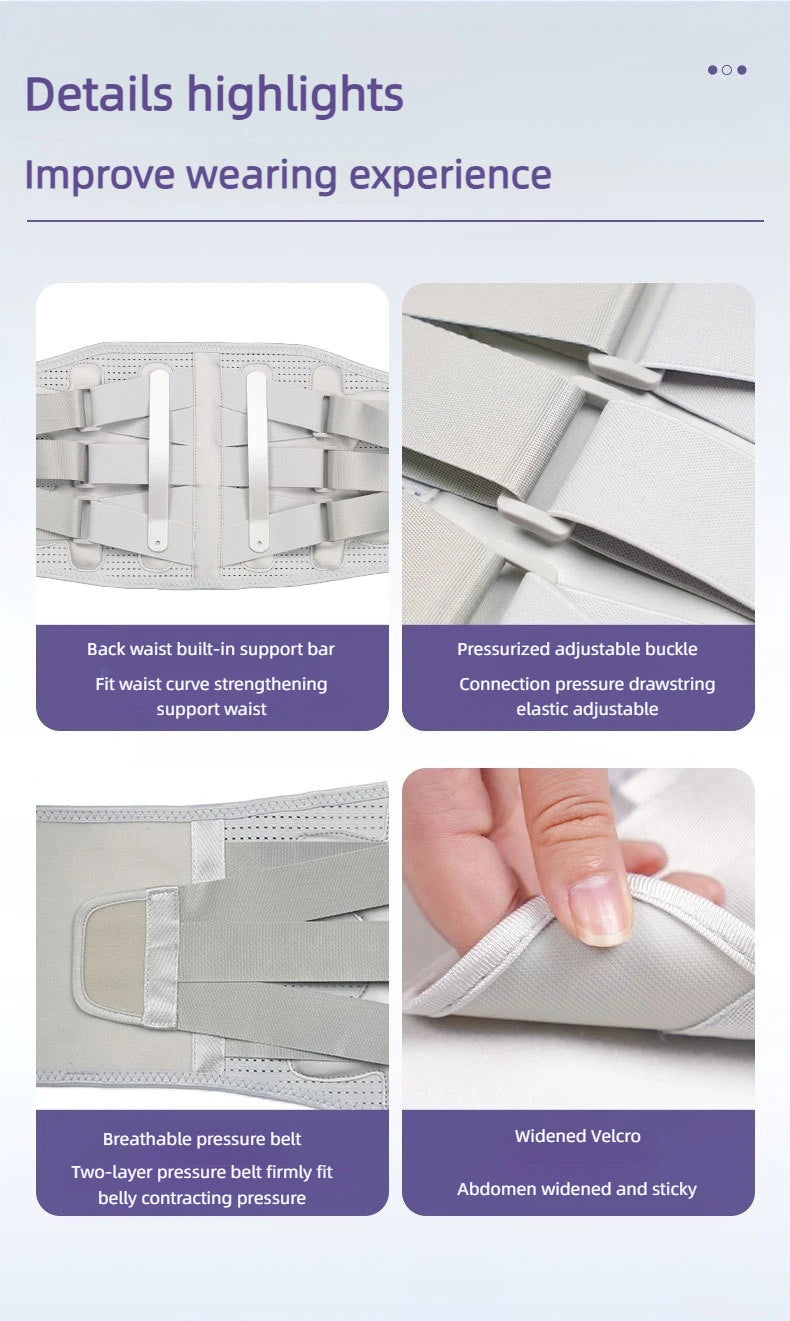 Back Brace for Lower Back Pain Relief - Breathable Back Brace Support Belt , Lower Back Brace for Herniated Disc, Sciatica