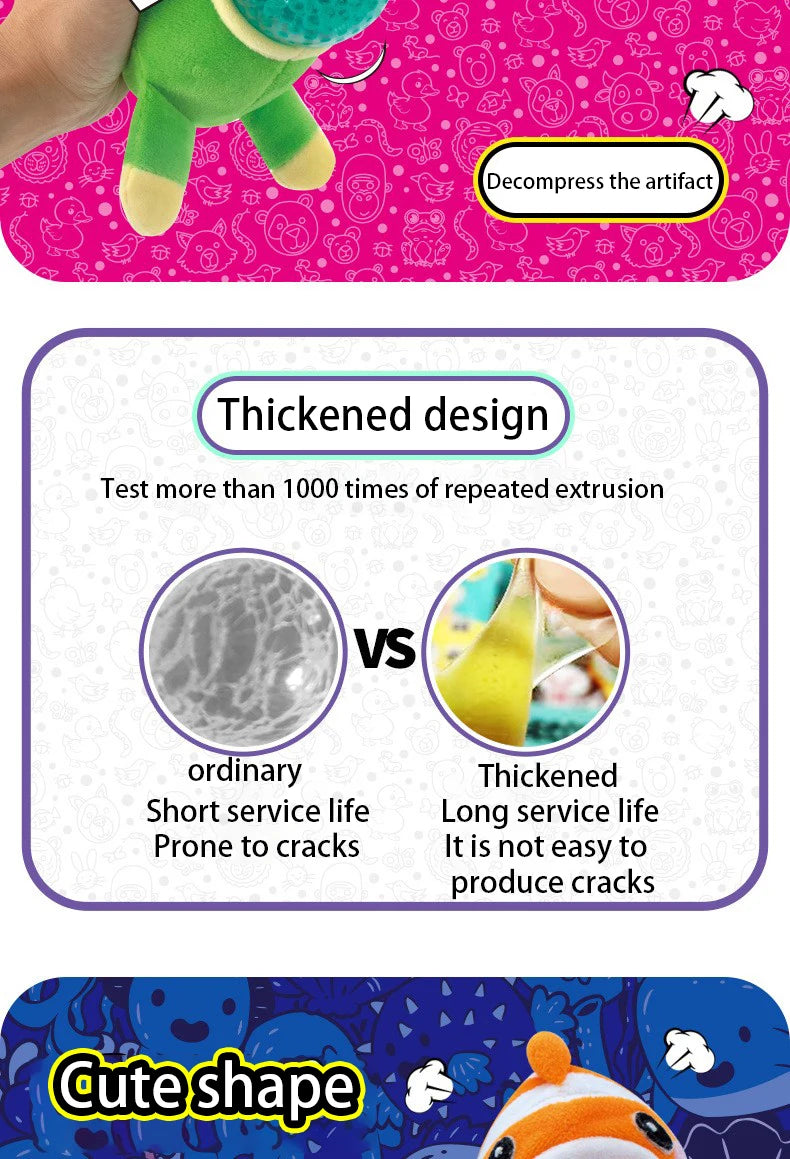 Plush Doll Pinch Fun Toy Creative Unique Stress Relieving Toy Pinch Ball Small Monster Gift