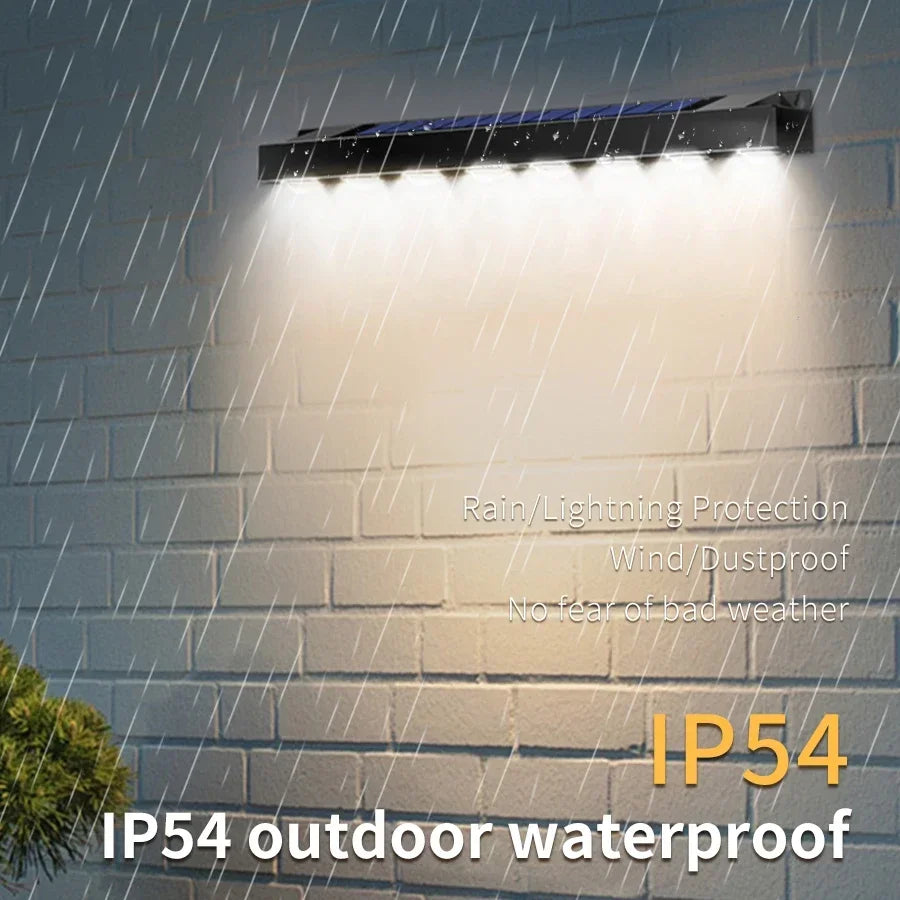 4/6/8LED Solar Wall Lights Outdoor Waterproof Solar Light Garden Landscape Light Ambient Decoration Balcony Staircase Lighting