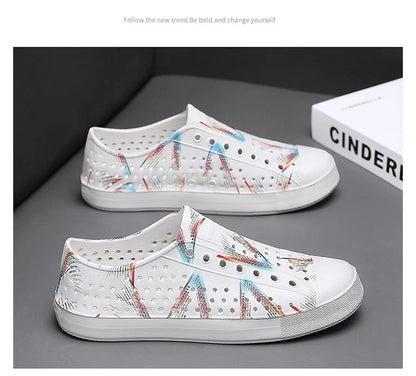 Child Sandal Women Garden Sandals Kid Boy Girl Garden Cave Shoe Graffiti Diy  Casual Outdoor EVA Beach Summer Sandal Holey Shoes