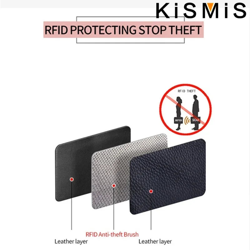 RFID Blocking Aluminum Card Case - Credit Card Protector, Business Card Holder, Metal ID Organizer Wallet, 6 Slots for Women,Men