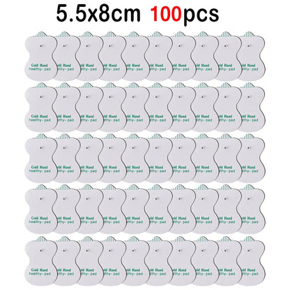 TENS Unit Pads Reusable Latex-Free Replacement Pads with Upgraded Sticky Electrode Pads Gel and Non-Irritating Patches