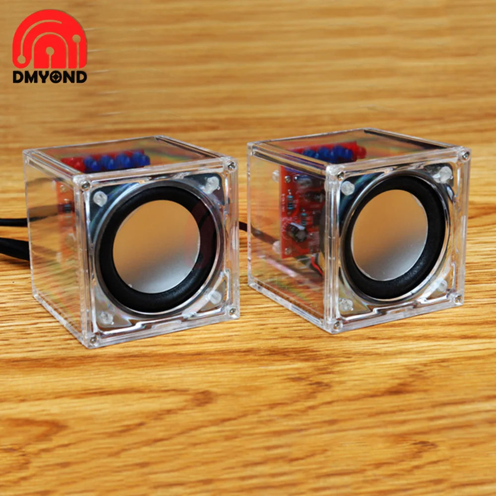 Portable BL Speaker Production Kit Electronic DIY Parts Transparent Speaker Parts Welding Training Accessories Audio Parts DIY