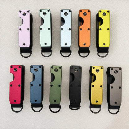 Key Organizer Compact Key Holder Metal Key Chain Minimalist key case key holder for keychain Secures 1-5 Keys