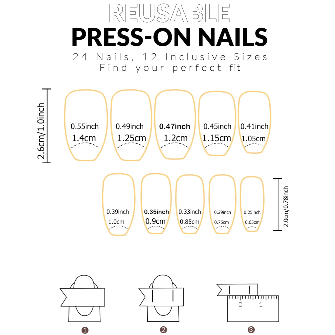 24PCS Long Coffin Pink Press On Nails Fake Press On Nails Gradation Press On Nails Summer Nails