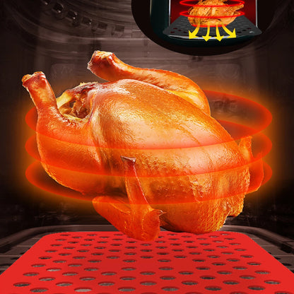 Air Fryer Silicone Mat Reusable Air Fryer Liners Non-Stick Silicone Mats Kitchen Accessories Baking Mat Pastry Tools Bakeware