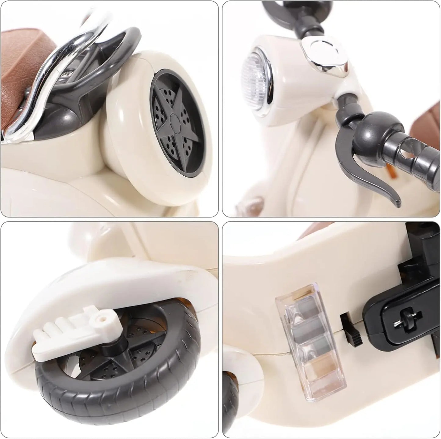 Labubu Doll Mini Electric Motorcycle,labubu Doll Accessories, Fun Cute Doll Toys,With Lights and Music,DIY Kid Christmas Gift