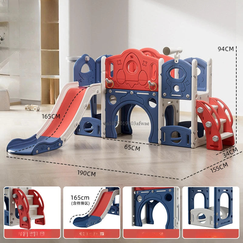 Children's Slide Outdoor Indoor Domestic Baby Sports Three-in-one Slide Swing Family Multifunction Amusement Park Toys Slide