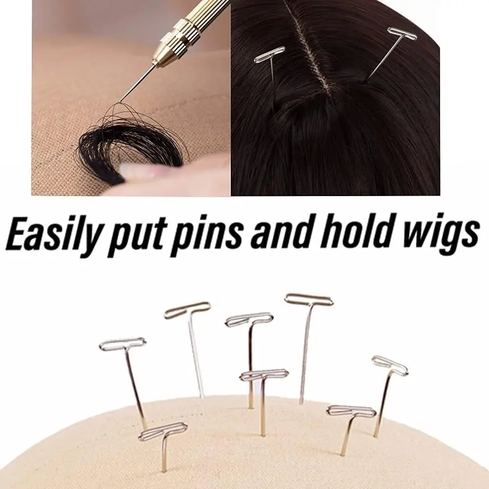 Canvas Block Head Mannequin Wig Head, Wig Stand Tripod with Head, Mannequin Head Wig Display Styling Head, Manikin Block Head