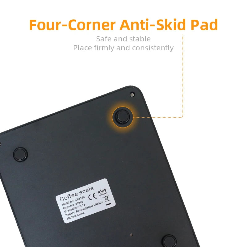 Espresso Scale With Timer Digital Usb 3kg Electronic With Pad High Precision Portable Barista Tools Home Coffee Accessories