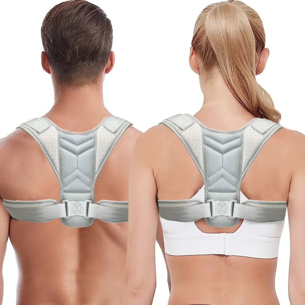 1Pcs Adjustable Posture Corrector Belt for Men & Women - Upper Back, Spine & Shoulder Support for Home, Office - Improve Posture