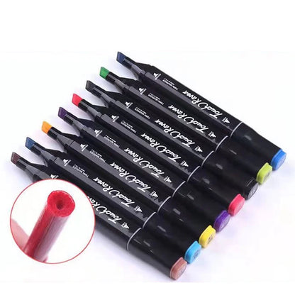 24-168 Color Alcohol Double-ended Oily Marker Painting Art Set Office Culture and Educational Supplies