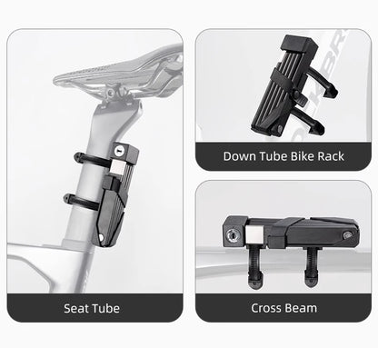 ROCKBROS Bike Lock Electric Bicycle Motorcycle MTB Road Bike Portable Anti-Theft Folding Password Lock Cycling Accessories