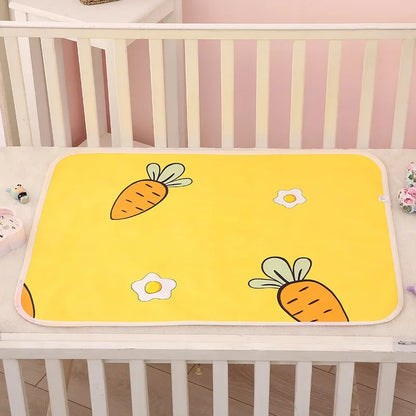 Baby Diaper Reusable  Waterproof  Cotton Changing Pad Cover Baby Diaper Mattress Newborn Print Changing Mat Floor Play Mats 0-3Y