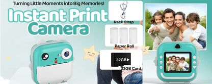 Tablet Kids 2+32GB 7'' Android Tablet Toddler with Case 5G WiFi Bluetooth Dual Camera  Educational Learning Toys Children Gifts