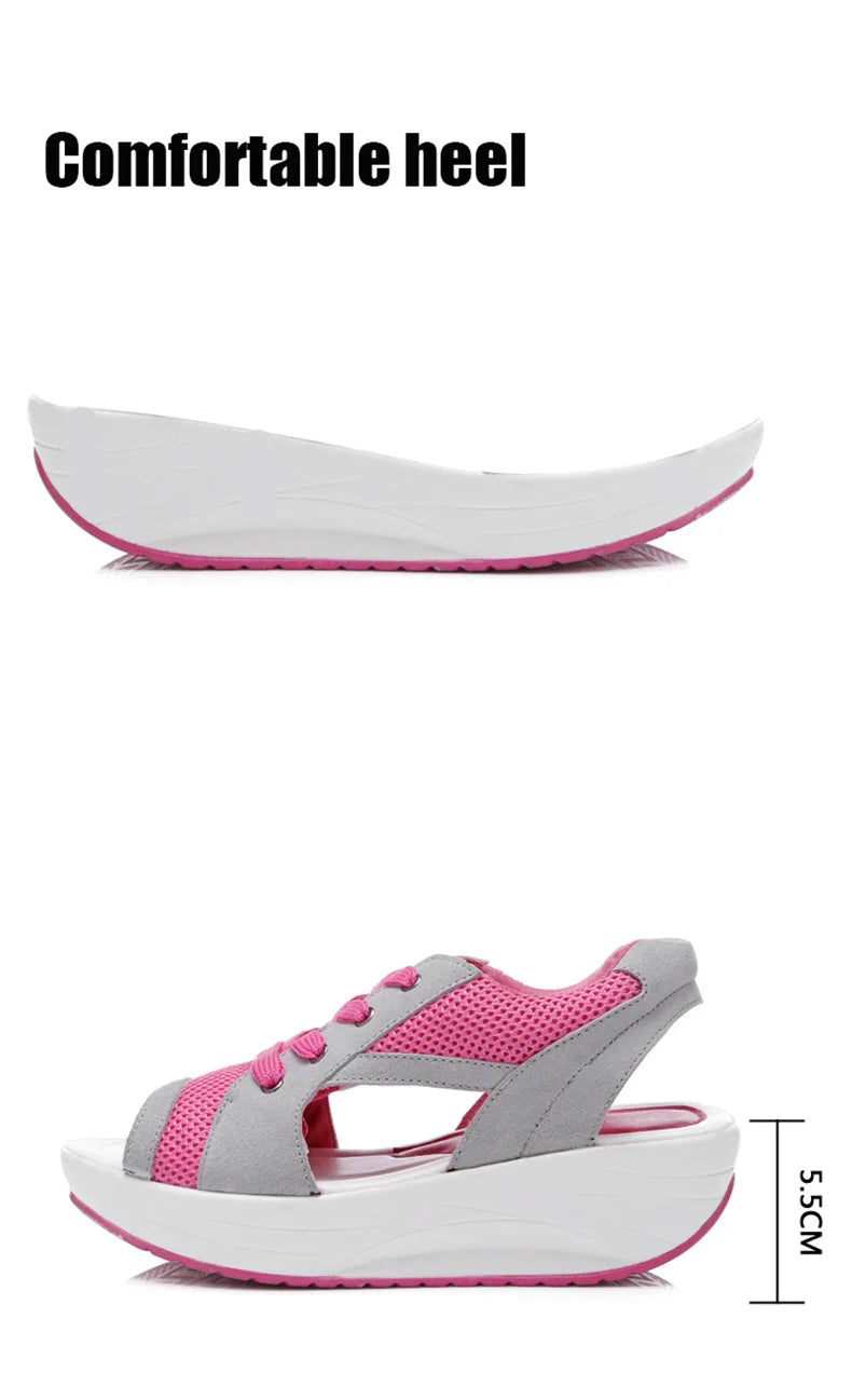 Women Sandals 2023 New Lady Platform Chunky Sandals Comfortable Women's Sandals Open Toe Casual Summer Sports Shoes