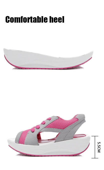 Women Sandals 2023 New Lady Platform Chunky Sandals Comfortable Women's Sandals Open Toe Casual Summer Sports Shoes