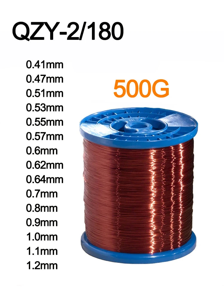 copper lacquer wire 0.47mm -1.2mm Cable Copper Wire Magnet Wire Enameled Copper Winding Wire Coil  high-temperature Copper Wire