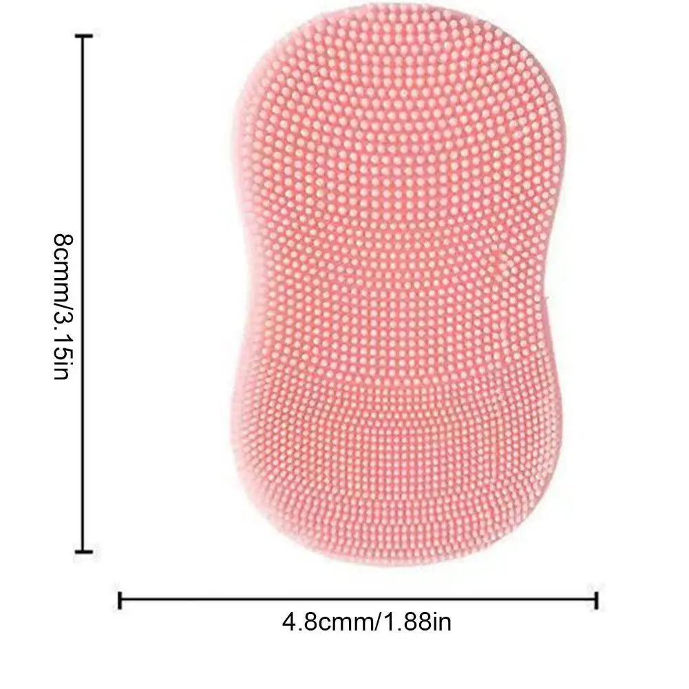 Facial Silicone Facial Cleansing Brush Handheld  Facial Deep Cleansing  Exfoliator Blackhead Pore Cleaner Skin Care TooL