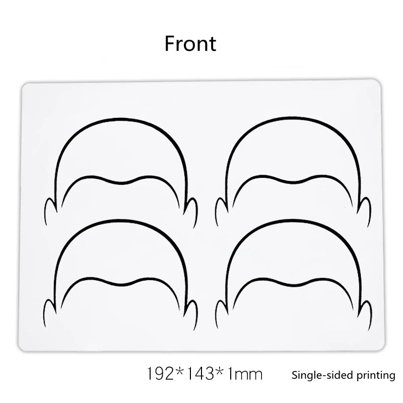 1pc Micropigmentation Soft Silicone Scalp Tattoo Practice Skin Microblading Hairline Design Training Skin SMP Tattoo Accessories