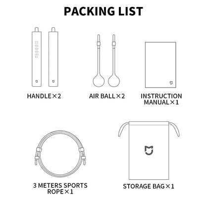 Xiaomi Mijia Smart Skipping Jump Rope Counter With xiaomi Fit App Adjustable Calorie Calculation Sport Fitness Professional