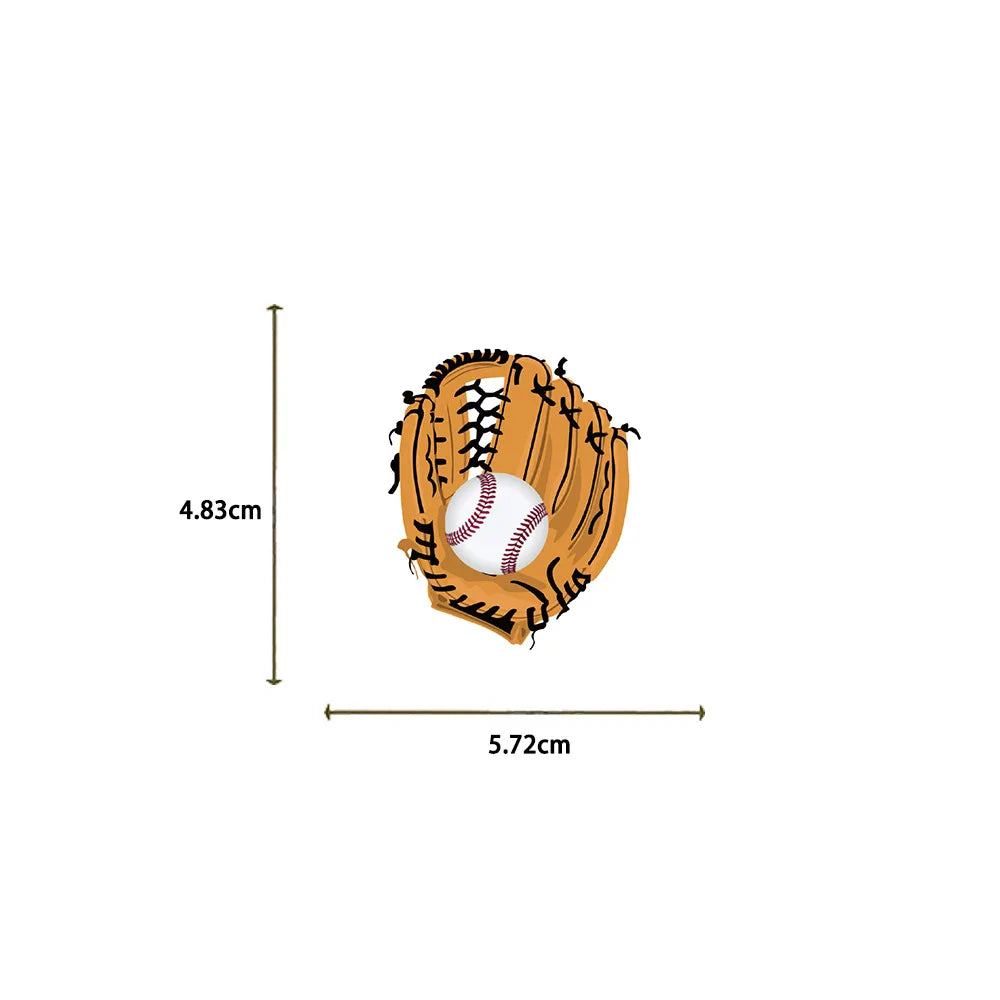 Baseball Stickers 52PCS Sports Baseball Stickers for Water Bottles,Baseball Sticker,Baseball Helmet Stickers