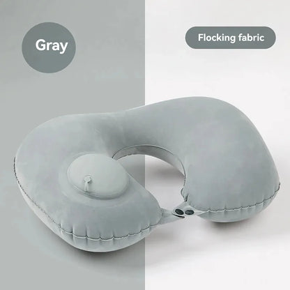 Inflatable Pillow Travel Portable Neck Protection Pillow Press Inflatable U-shaped Pillow Travel Storage Neck Pillow 2025 New