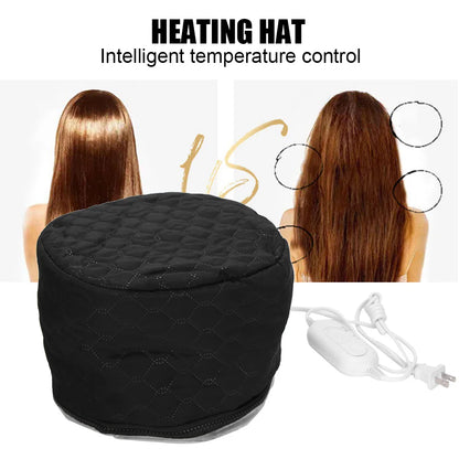 Household Electric Heating Hat Adjustable Hot Oil Treatment Hat for Hair Care Hat Headgear Heating Hat Hot Oil Treatment Hat